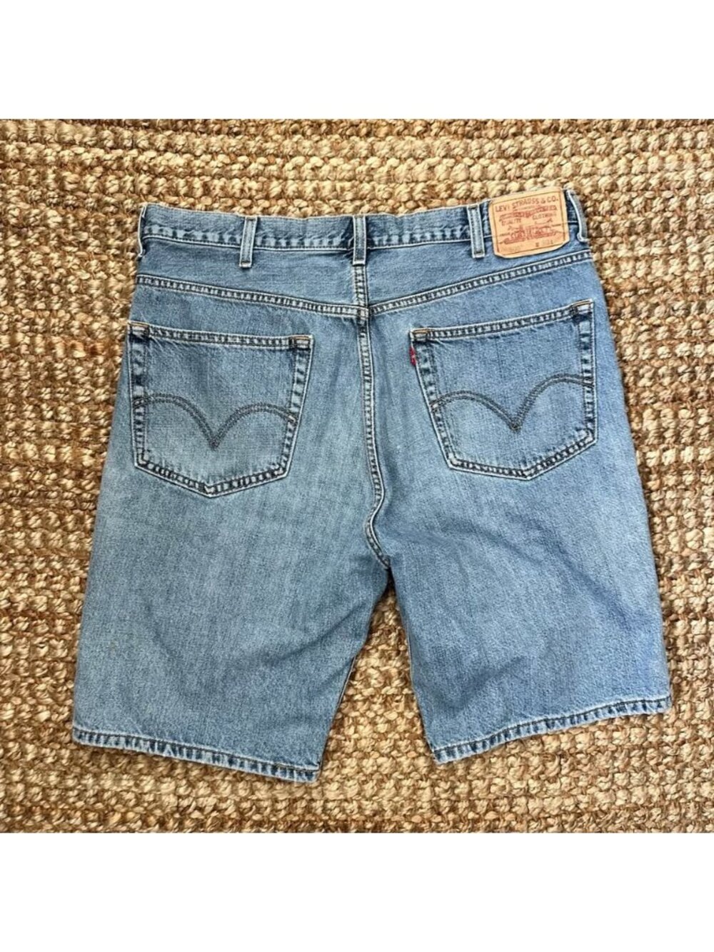 505 Men's Size 38 Denim Shorts Light Wash Cut Off Jean Shorts W38 Mens